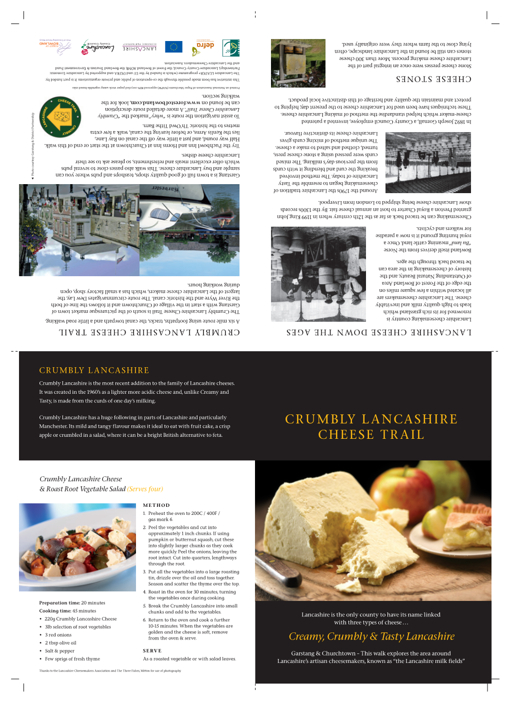 Crumbly Lancashire Cheese Trail Leaflet