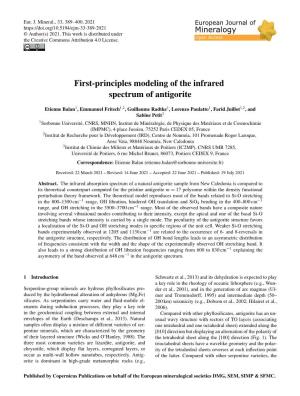 First-Principles Modeling of the Infrared Spectrum of Antigorite