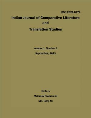Indian Journal of Comparative Literature and Translation Studies