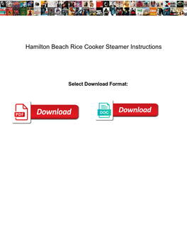 Hamilton-Beach-Rice-Cooker-Steamer-Instructions.Pdf