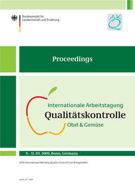 Proceedings 28Th International Meeting Quality Control Fruit And