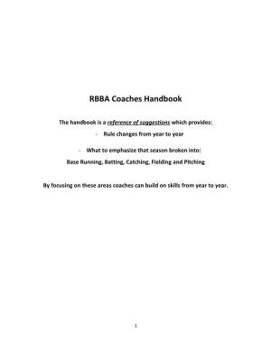 RBBA Coaches Handbook