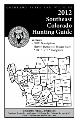 Southeast Region Big Game Hunting Guide 2012