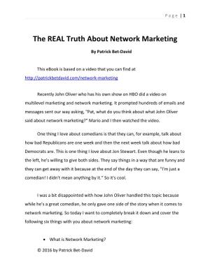 What Is Network Marketing?