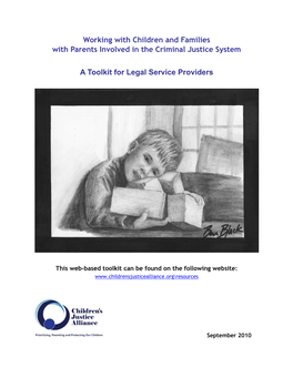 A Toolkit for Social Service Providers Working with Children Whose Parents Are Involved in the Criminal Justice System and Their
