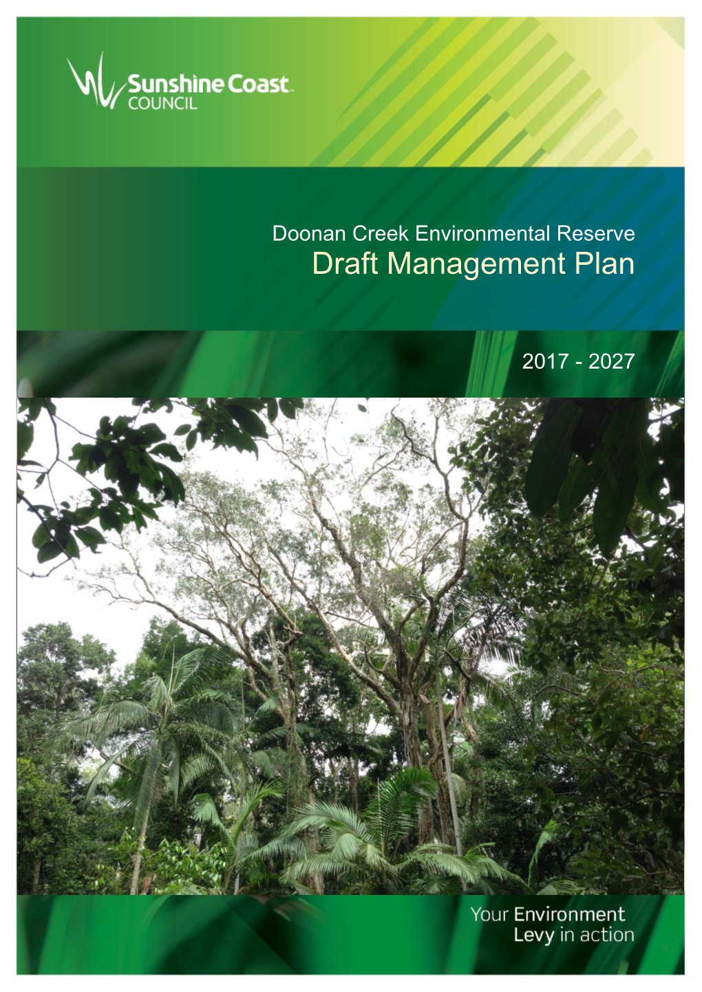 Draft Doonan Creek Environmental Reserve Management Plan