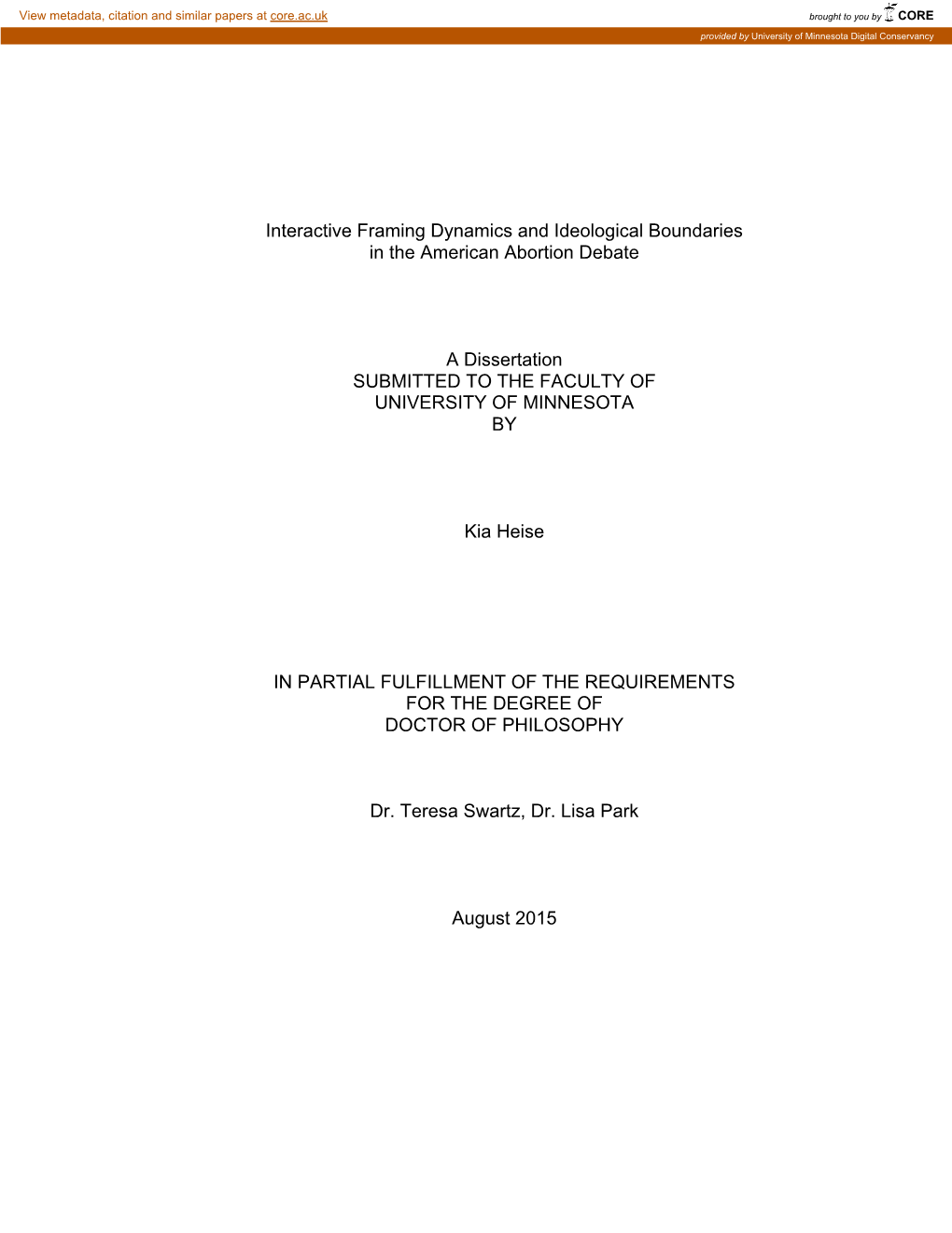 Interactive Framing Dynamics and Ideological Boundaries in the American Abortion Debate