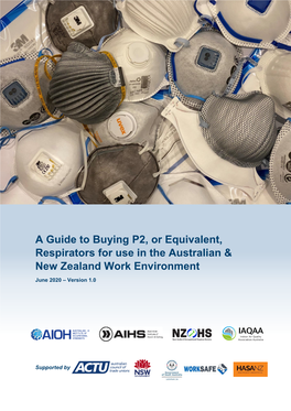 A Guide to Buying P2, Or Equivalent, Respirators for Use in the Australian &