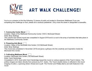 Art Walk Challenge!