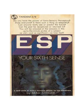 ESP Your Sixth Sense by Brad Steiger