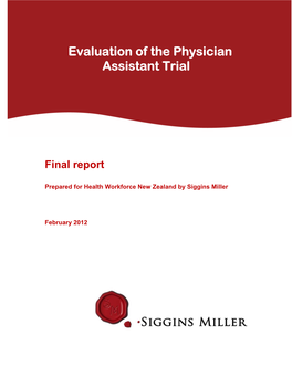 Evaluation of the Physician Assistant Trial