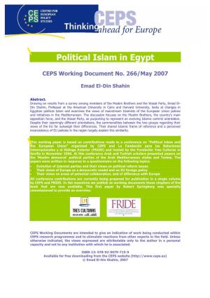 Political Islam in Egypt
