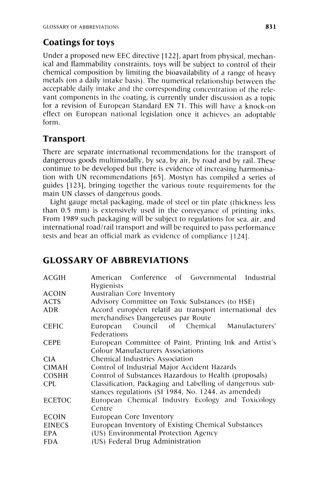 Coatings for Toys Transport