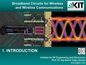 Radio Frequency Integrated Circuits