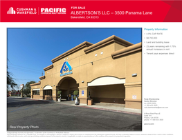 ALBERTSON's LLC – 3500 Panama Lane