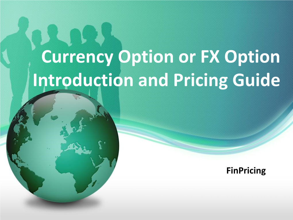 FX Option Tutorial | Finpricing
