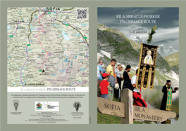RILA MIRACLE-WORKER PILGRIMAGE ROUTE 1–6 August