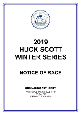 2019 Huck Scott Winter Series
