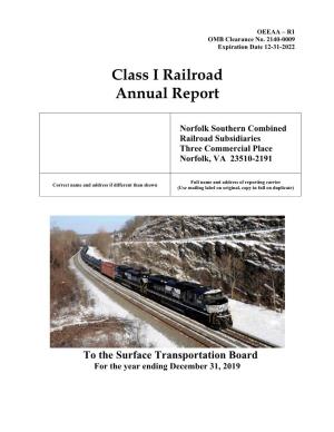 Class I Railroad Annual Report