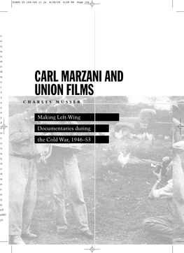 Carl Marzani and Union Films
