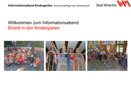 Informationsabend Kindergarten Kreisschulpflege Seen-Mattenbach