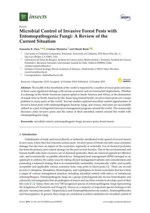 Microbial Control of Invasive Forest Pests with Entomopathogenic Fungi: a Review of the Current Situation