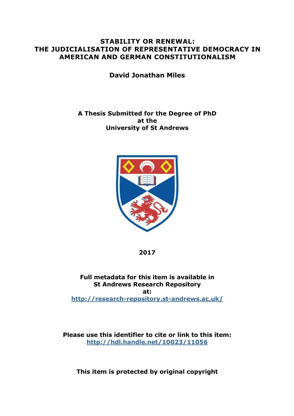 David J. Miles Phd Thesis