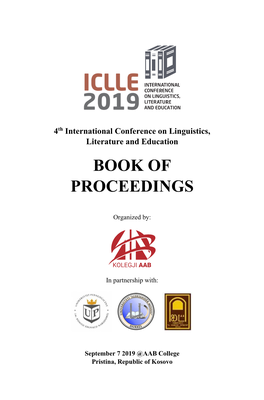 ICLLE 2019 – Book of Proceedings