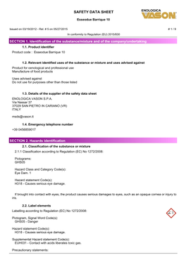 Safety Data Sheet