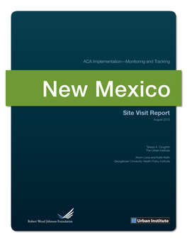 ACA Implementation—Monitoring and Tracking New Mexico