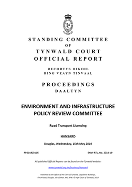 Environment and Infrastructure Policy Review Committee