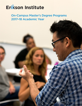 On-Campus Master's Degree Programs 2017–18 Academic Year