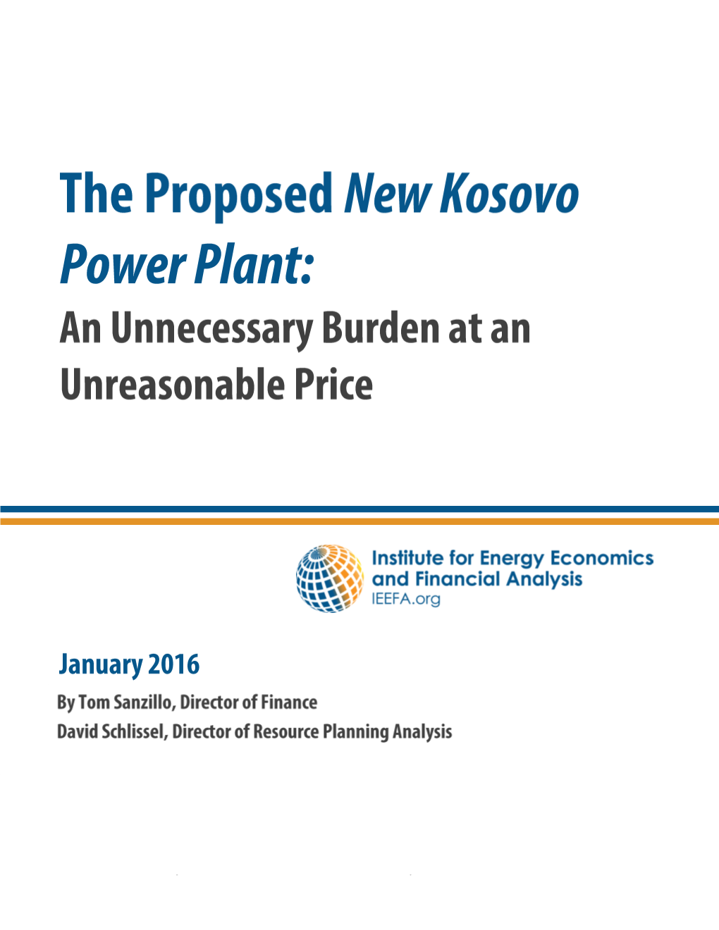 The Proposed New Kosovo Power Plant