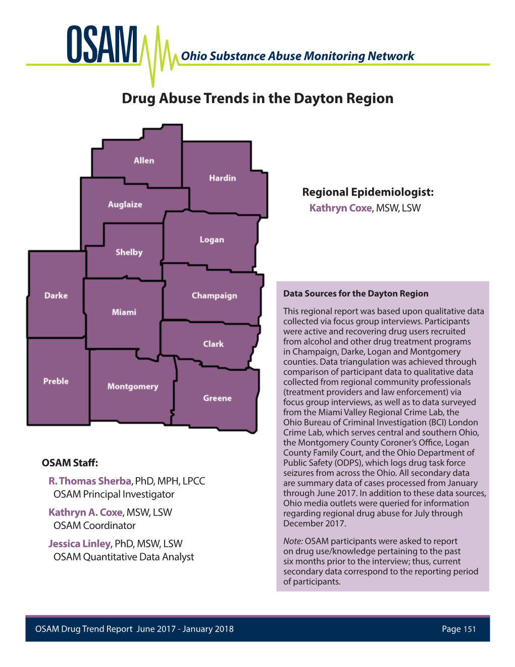 Drug Abuse Trends in the Dayton Region