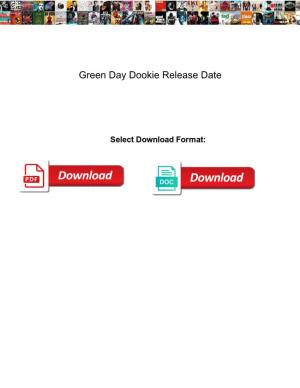 Green Day Dookie Release Date