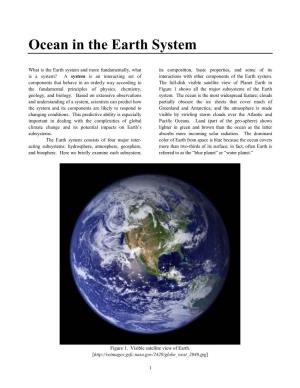 Ocean in the Earth System