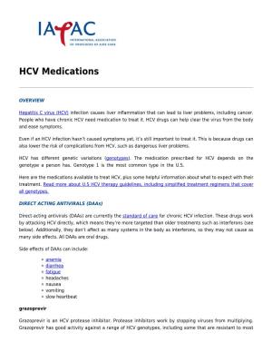 HCV Medications