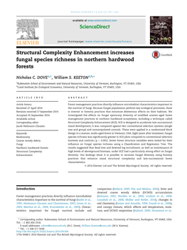 Structural Complexity Enhancement Increases Fungi Diversity in Northern