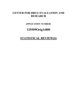 Statistical Review(S)