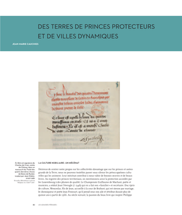 Des Terres De Princes Protecteurs Et De Villes Dynamiques Jean-Marie Cauchies