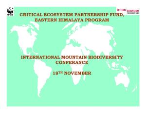 Critical Ecosystem Partnership Fund, Eastern Himalaya Program