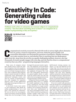 Generating Rules for Video Games