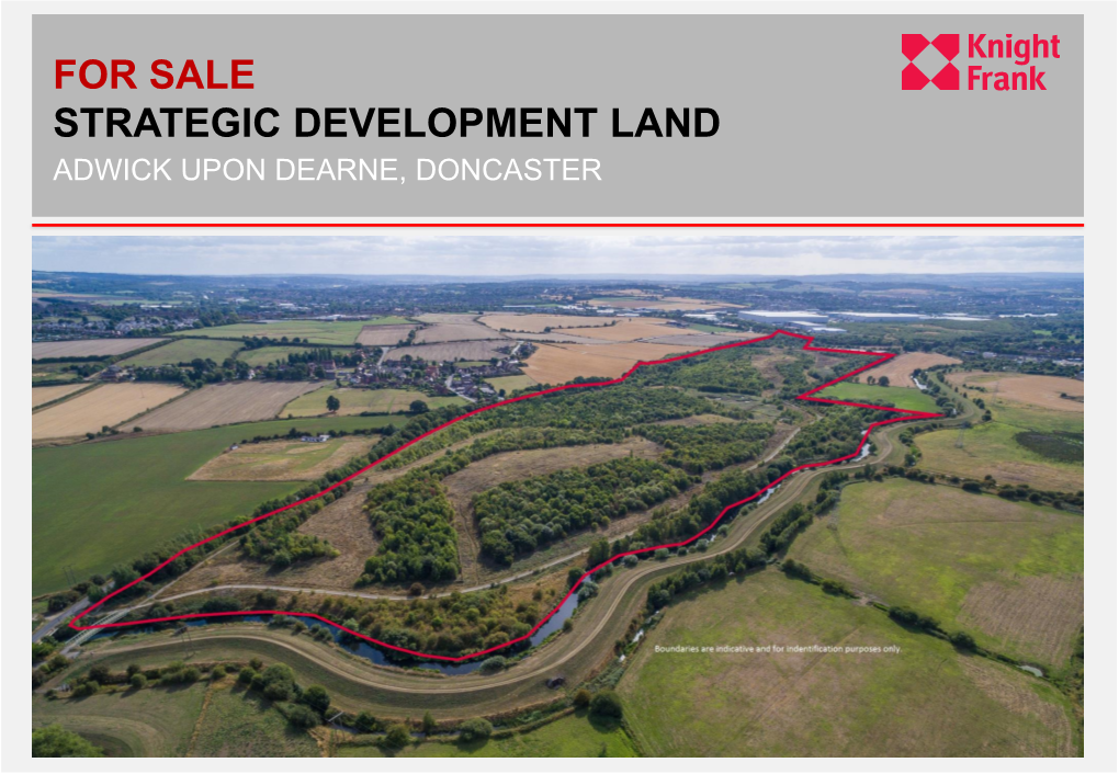 For Sale Strategic Development Land Adwick Upon Dearne, Doncaster
