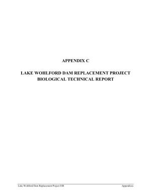 Appendix C Lake Wohlford Dam Replacement Project