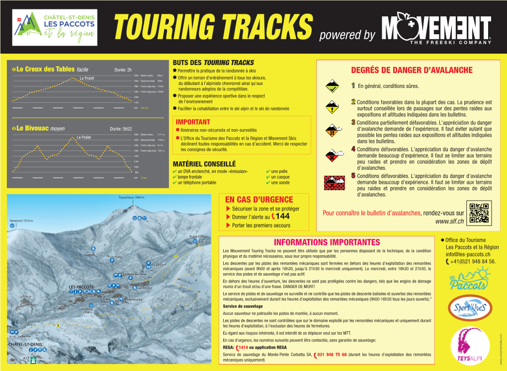 Le Creux Des Tables Facile MATÉRIEL CONSEILLÉ BUTS DES TOURING TRACKS IMPORTANT Le Bivouacmoyen