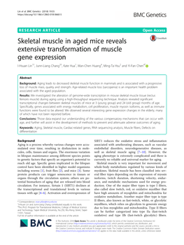 Skeletal Muscle in Aged Mice Reveals Extensive Transformation of Muscle