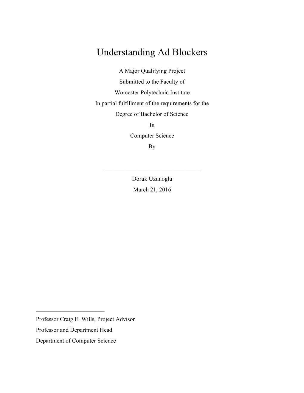 Understanding Ad Blockers