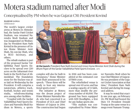 Motera Stadium Named After Modi Conceptualised by PM When He Was Gujarat CM: President Kovind