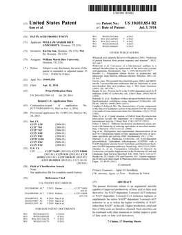 C12) United States Patent (IO) Patent No.: US 10,011,854 B2 San Et Al