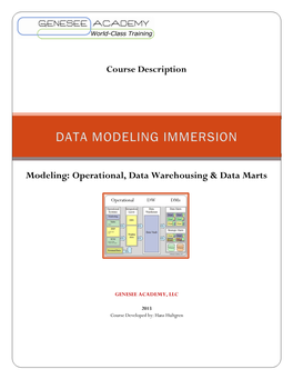 Data Modeling Immersion 3NF DV & Dimensional